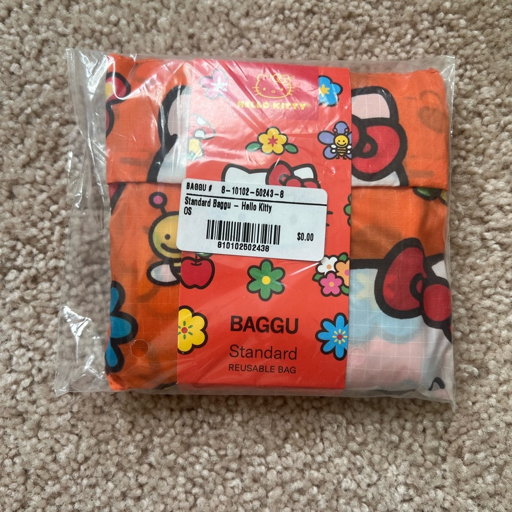 NWT BAGGU hello kitty standard orange